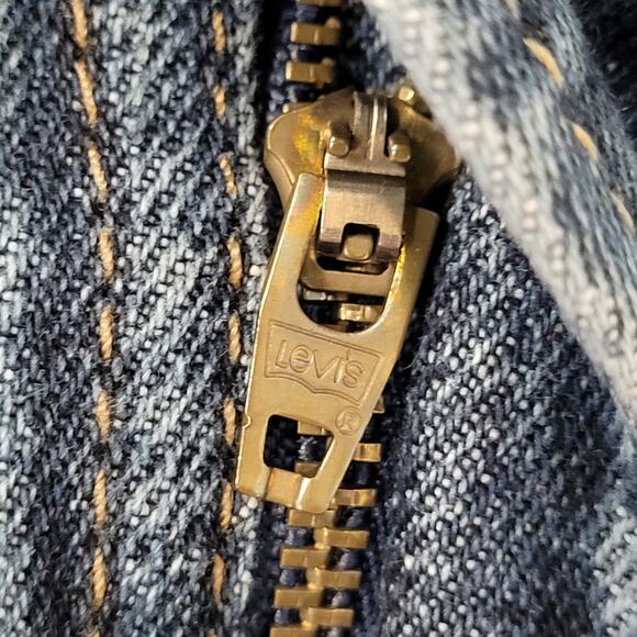 LEVIS 505 Jeans 32x31 Straight Faded Medium-Wash Whiskered - Picture 12 of 16